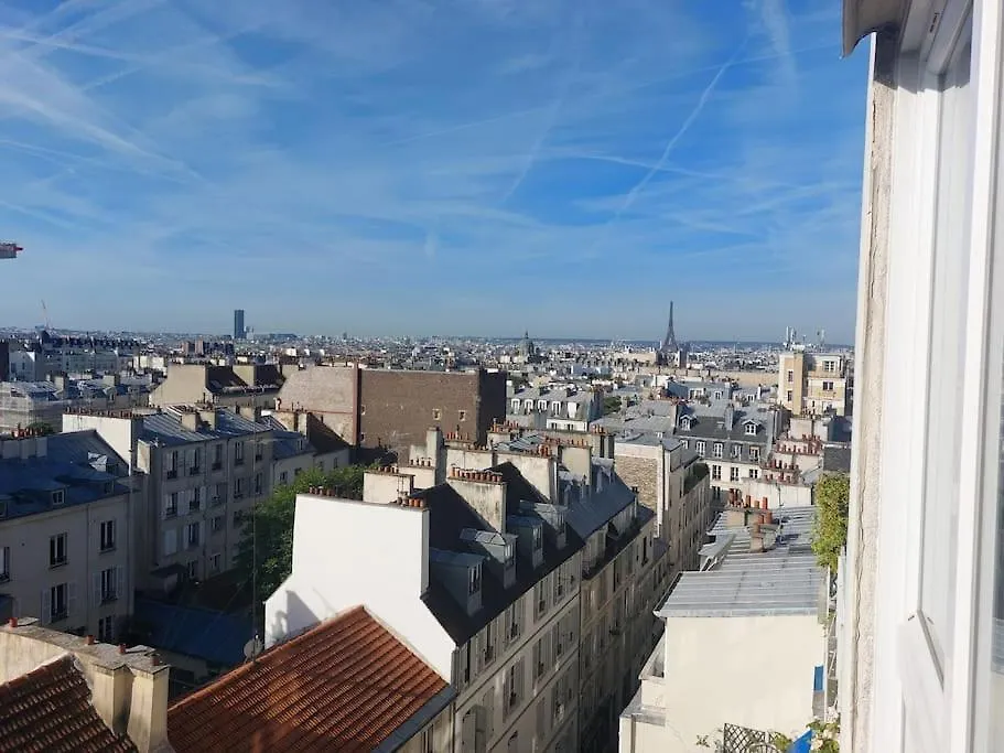 Апартаменты Flat With Tour Eiffel View And Montmartre Париж Франция